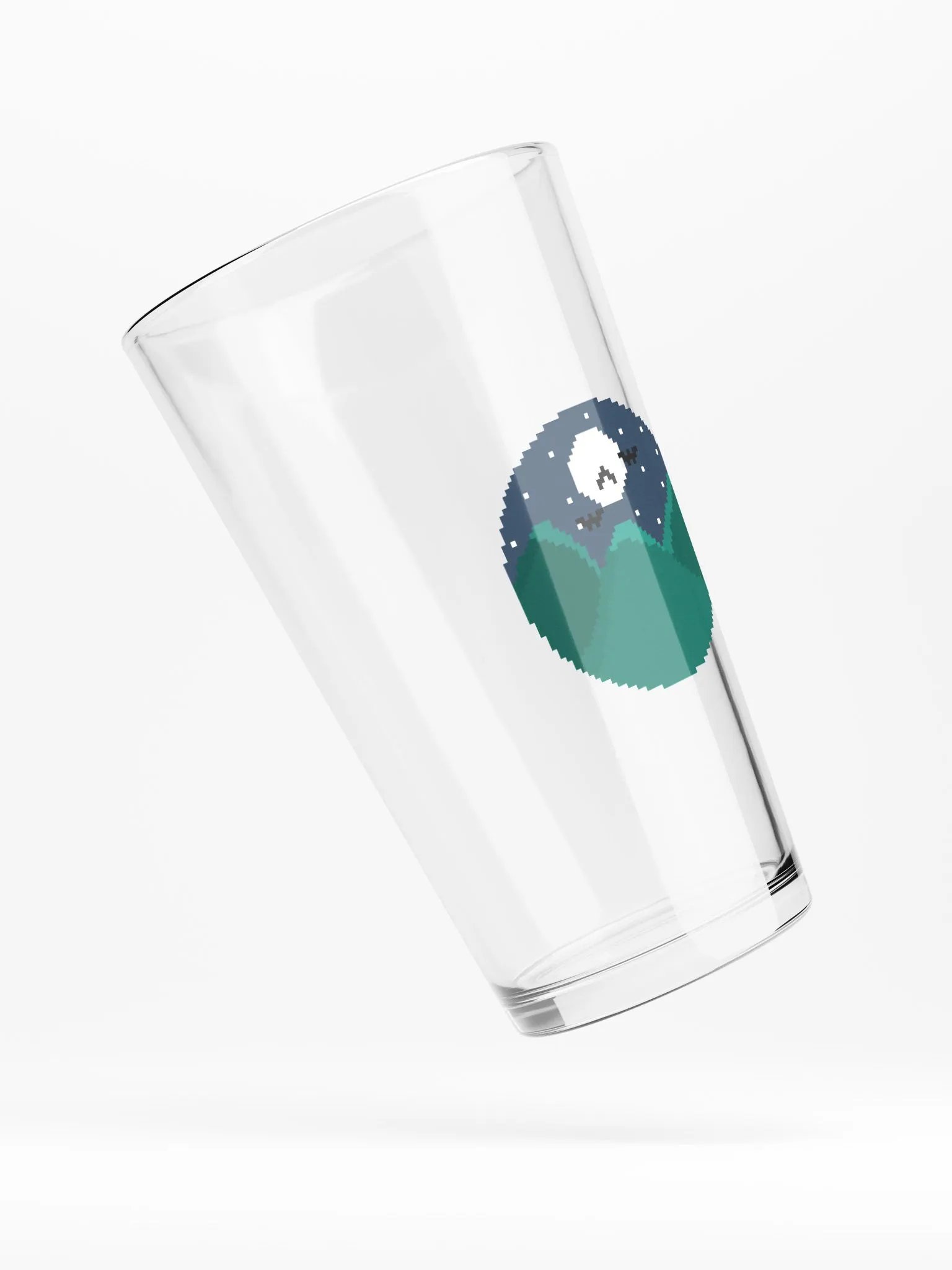 Mountain Harbingerofbeth Logo Pint Glass designed by Cassafrassarole product image (4)