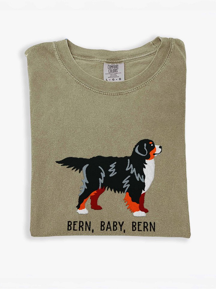 Bern, Baby, Bern T-Shirt(Embroidered) of a Bernese Mountain Dog product image (1)