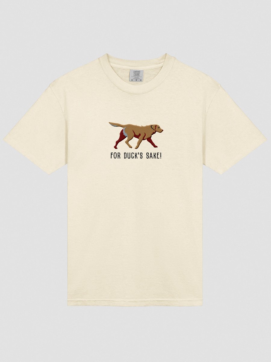 For Duck's Sake T-Shirt(Embroidered) of a Chesapeake Bay Retriever(Tan) product image (53)