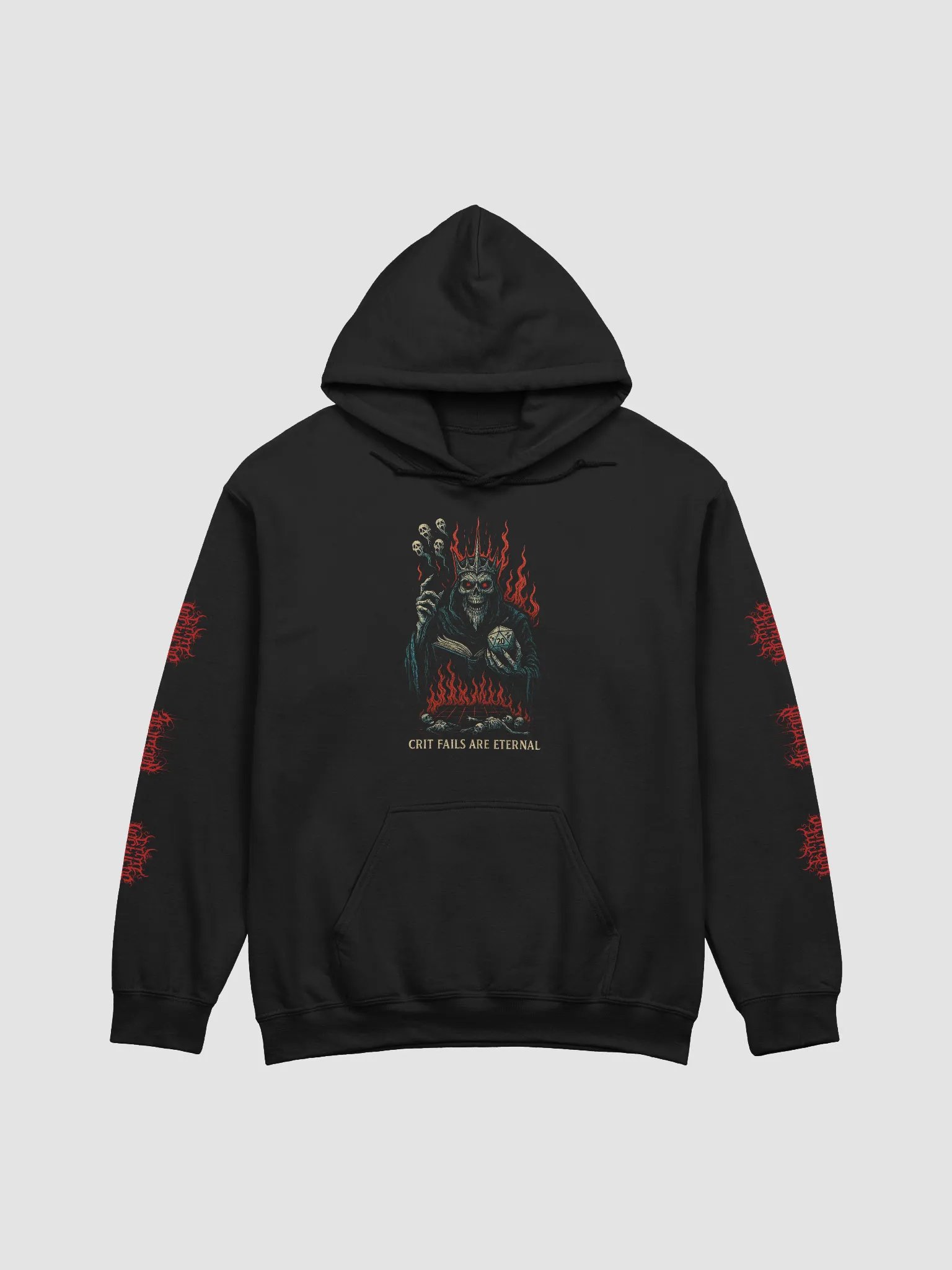 "Crit Fails Are Eternal" Hoodie product image (1)