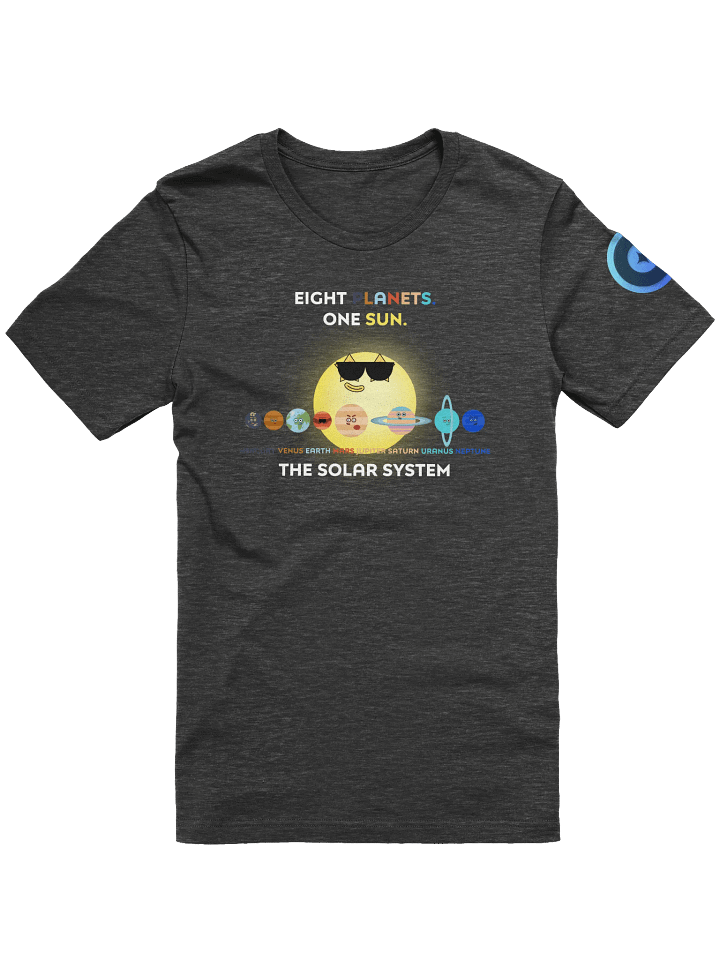 Solar System - Eight Planets One Sun dark Unisex t-shirt product image (1)