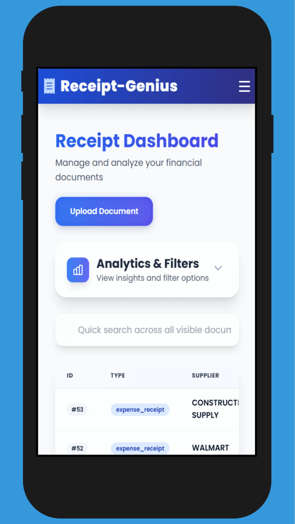 Scan and Digitize Financial Receipts AI software product image (6)