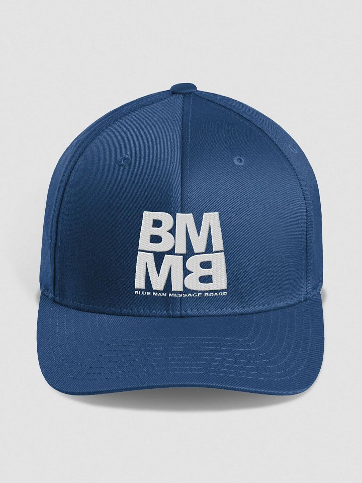 Blue Man Message Board Logo Embroidered Fitted Cap product image (1)