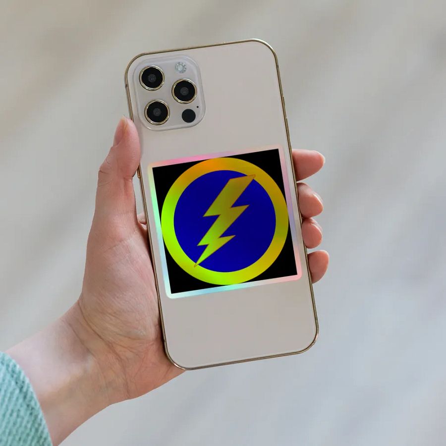 thunderbolt holo sticker product image (8)