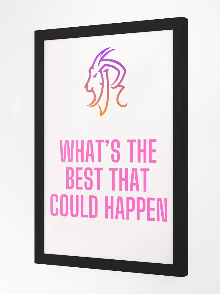 What's The Best That Could Happen Wall Print product image (2)