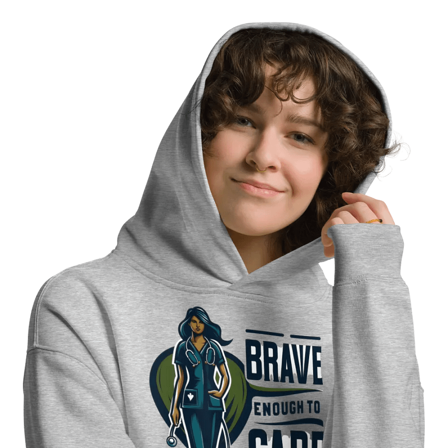brave enough to care hoodie product image (9)