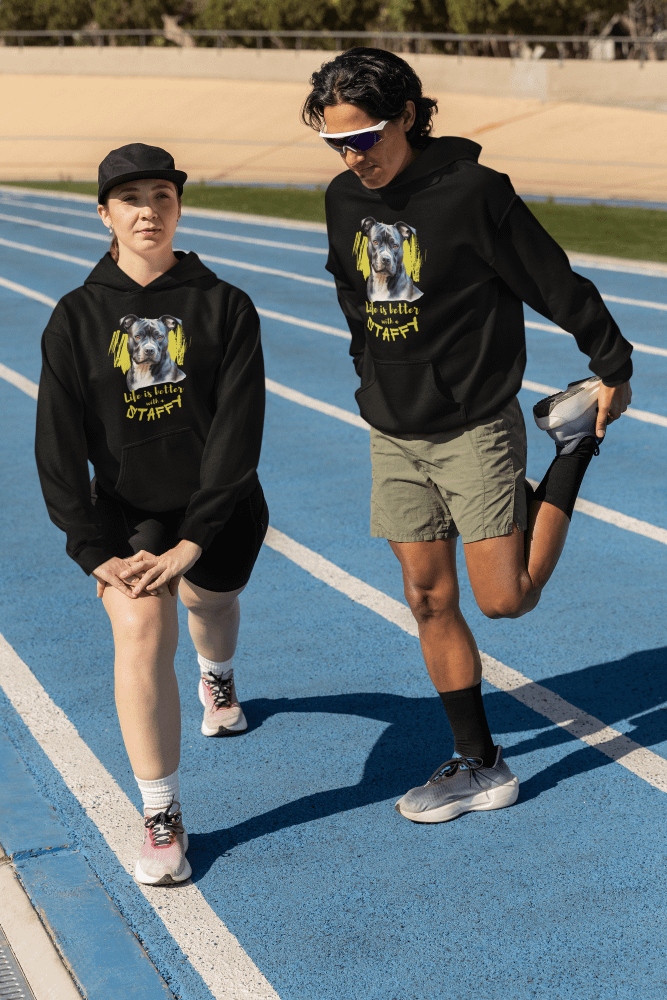 Life Is Better With Staffy Premium Pullover Hoodie by Lane Seven product image (3)