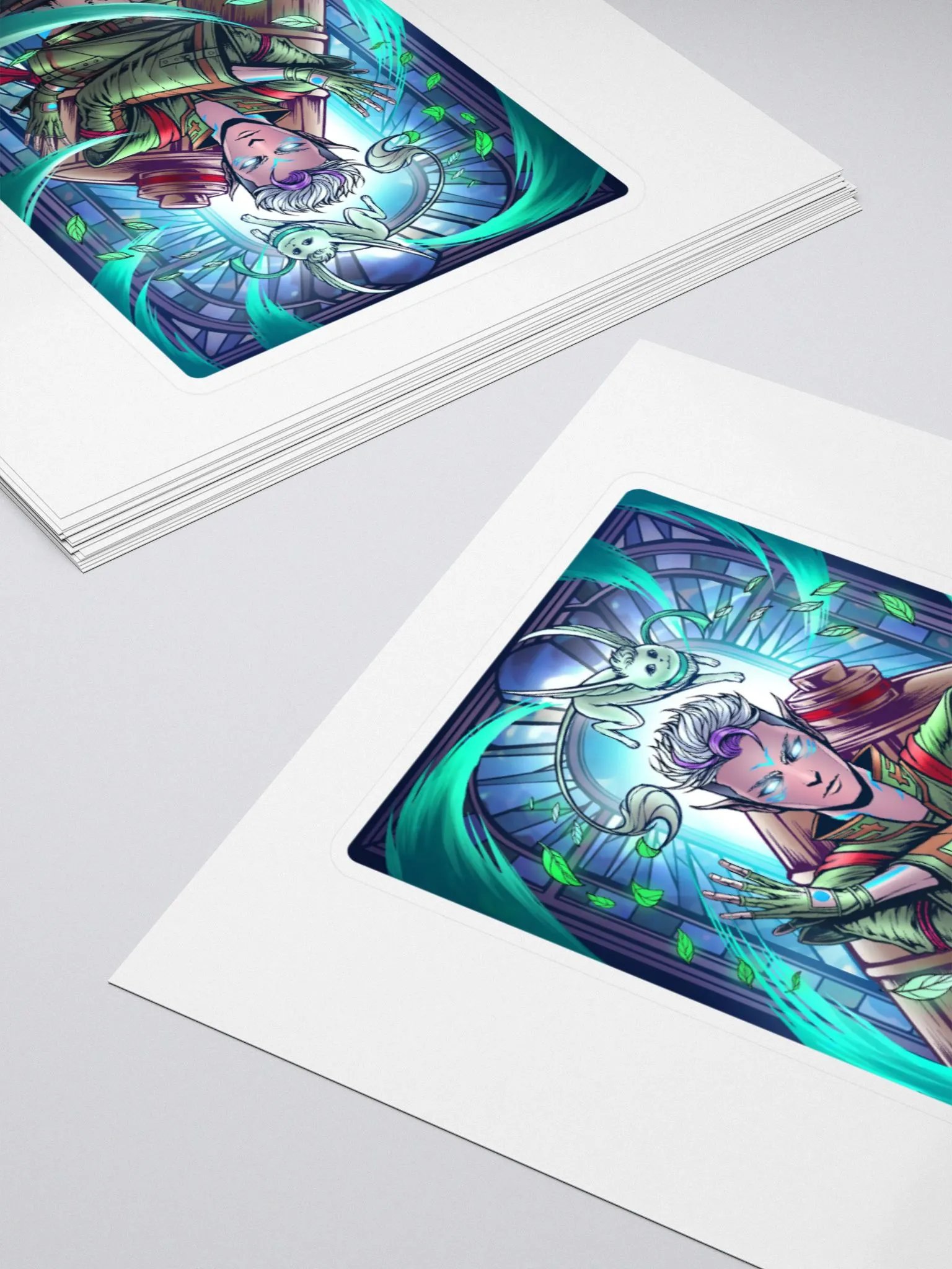 'A Depiction of The Fluttering Leaf' Sticker product image (10)