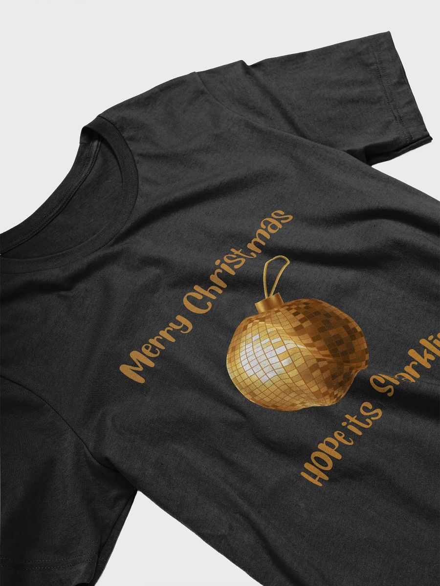 Sparkling Mirrorball Bauble Christmas T-Shirt - Gold product image (8)