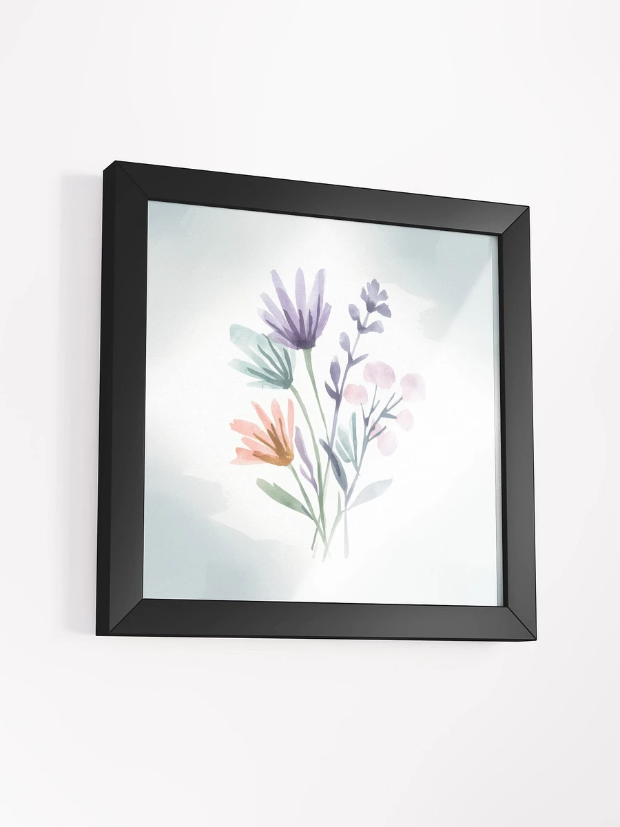 Pastel Petals Watercolor - Framed Poster product image (3)