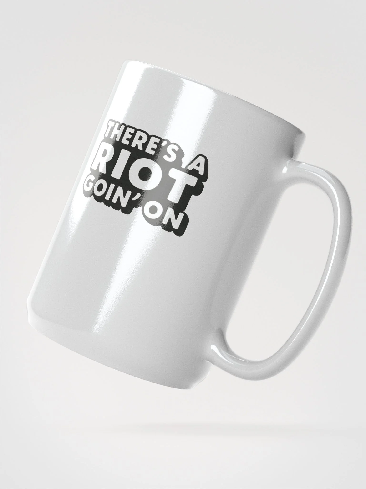 TERE’S A RIOT GOIN’ON – Black & White Typography product image (3)