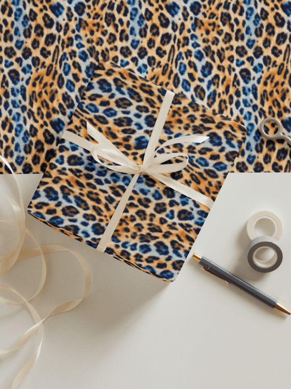 Blue Brown Leopard Paper Sheets product image (4)