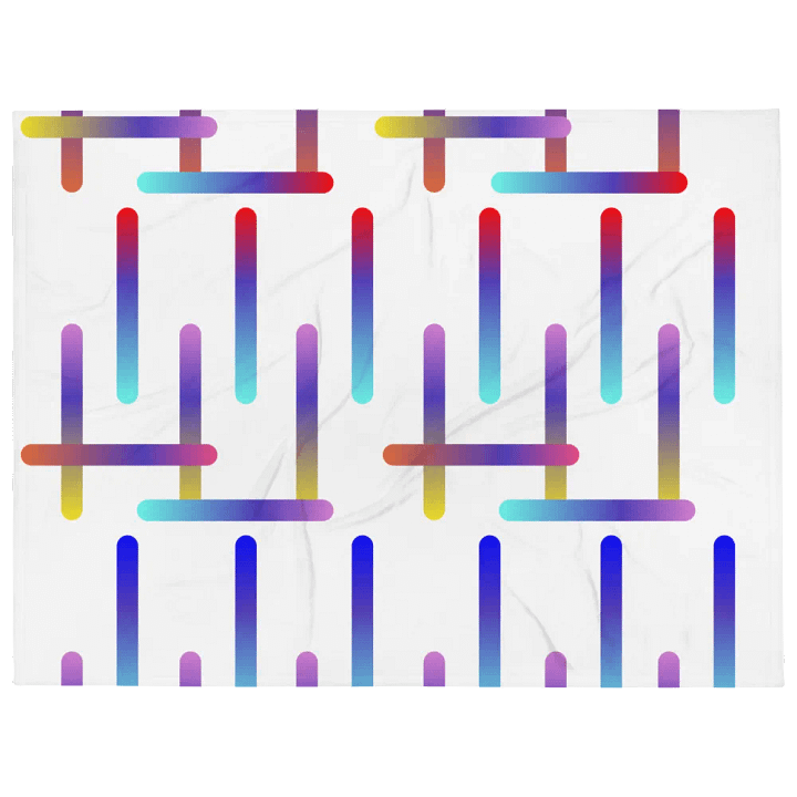 Multi-colored Neon Strips Pattern Blanket product image (1)