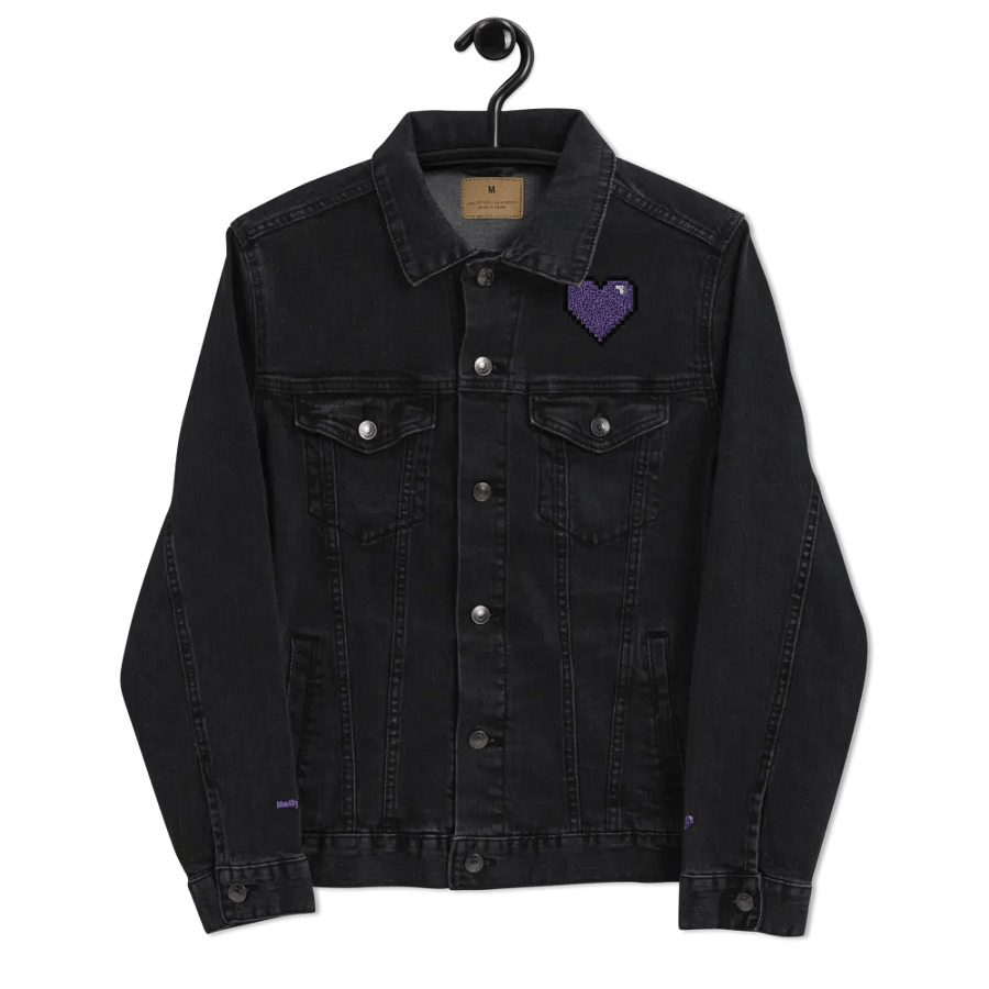 HollyRex Pixel Heart Denim Jacket product image (9)