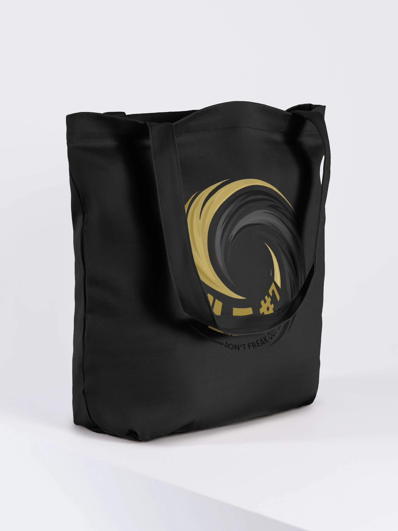 Rule #7 Eco Tote Black and Gold product image (8)