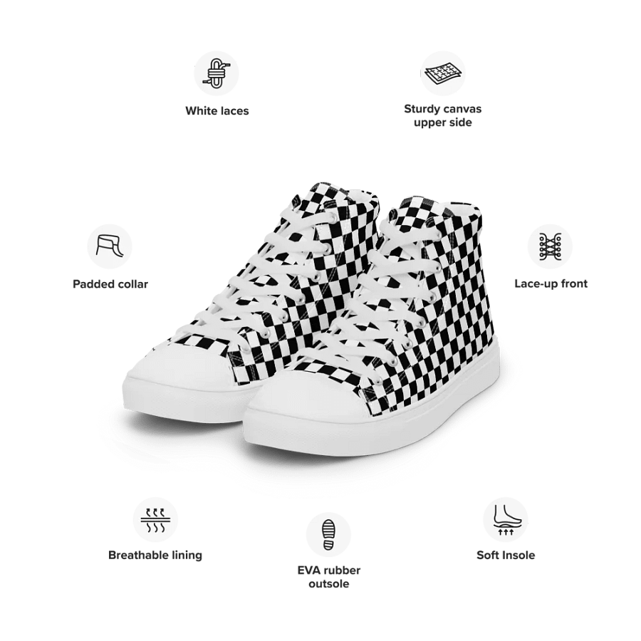 Men's Checkered High Tops product image (3)