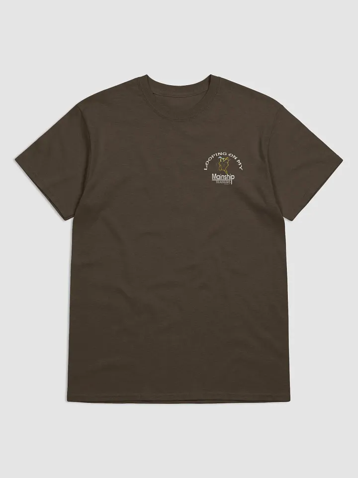 Looping On My Mainship - T-Shirt - Dark Shirt w/White Logo product image (2)