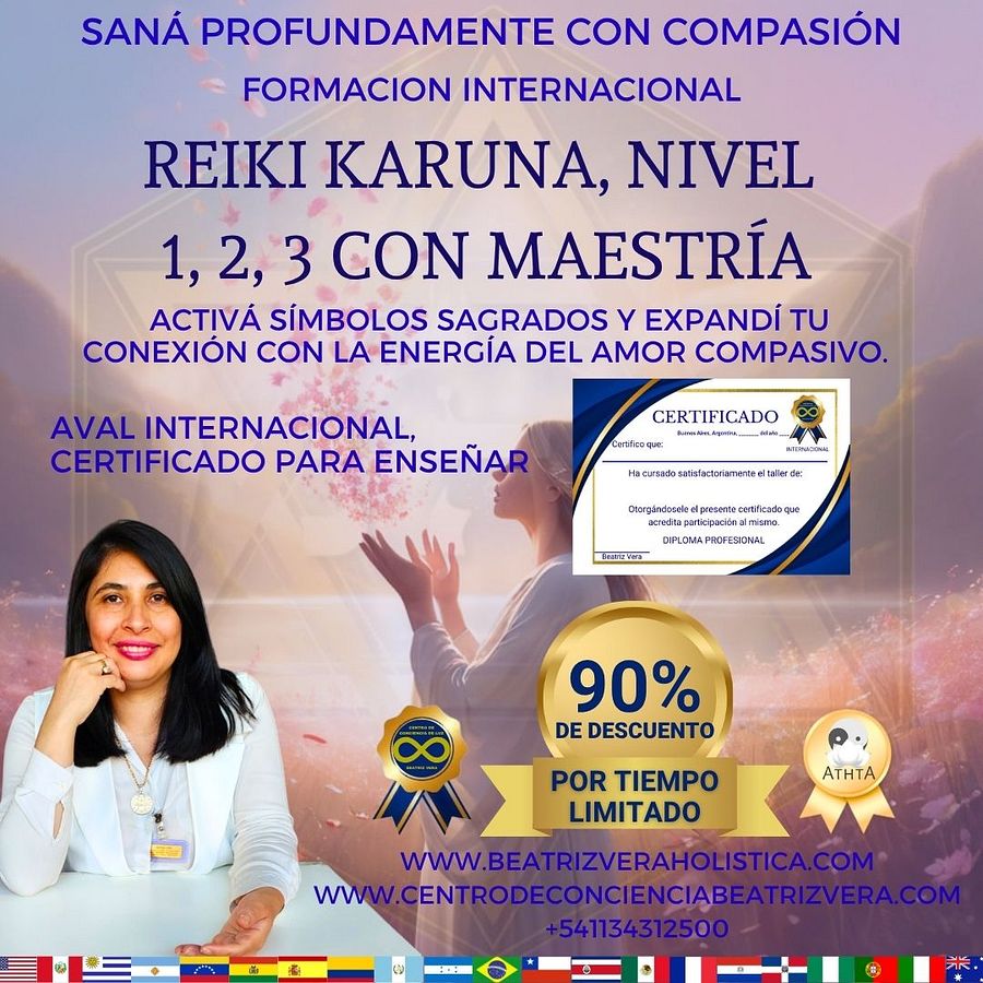 Reiki karuna nivel 1, 2, 3 con maestría (clase diferidas digital) product image (1)