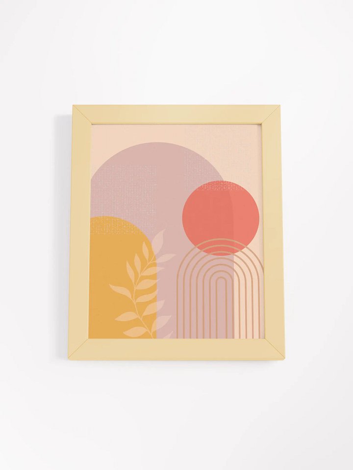 Boho Sunset Wall Art Print – Modern Minimalist Decor with Rich Sunset Colors product image (2)
