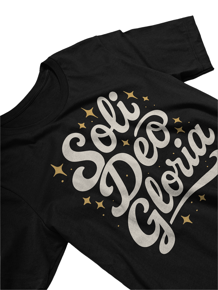 Soli Deo Gloria Bella+Canvas 3001 – Reformed Christian Shirt product image (1)