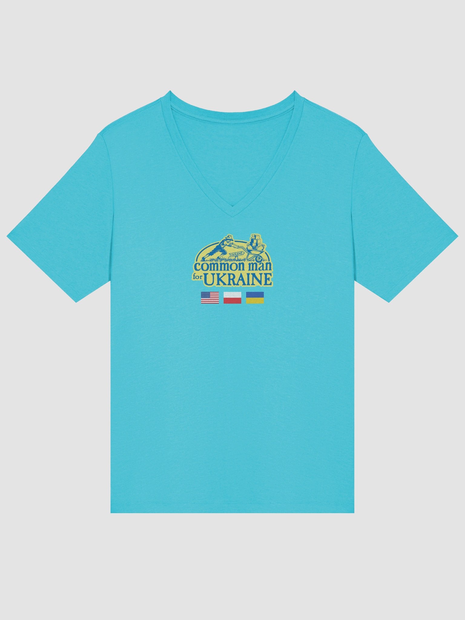 Women's V-neck - Centered logo front / "How do you say LOVE?" text on back product image (3)