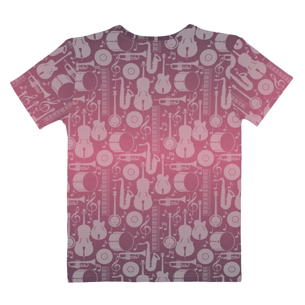 Sip, Sip, Hooray, Coffee and Music All Day All Over Print T-shirt product image (9)