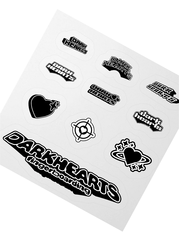 BLACK & WHITE STICKER SHEET product image (2)