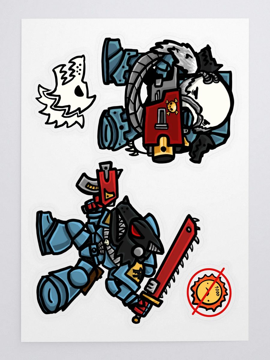 Wolfy Wolf Space Soldier Sticker Sheet product image (3)