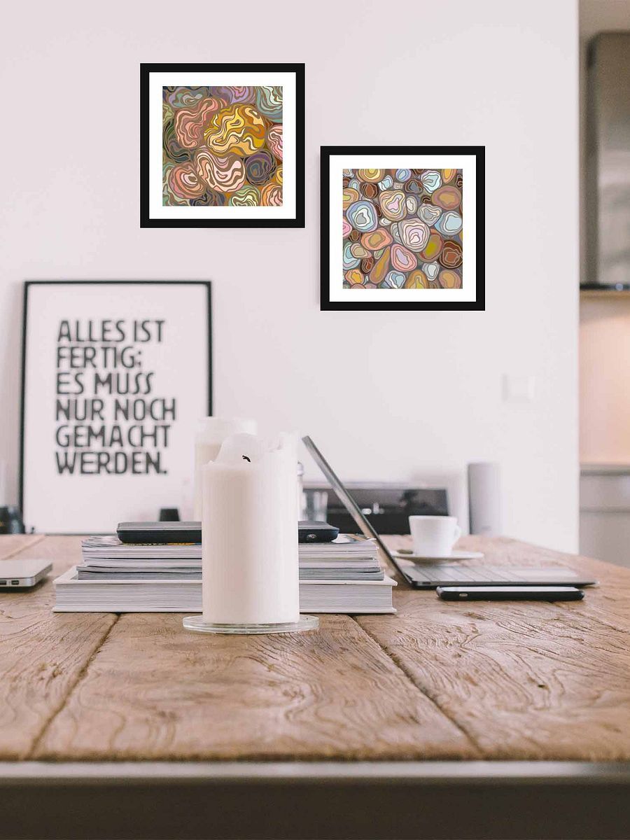 Organic Agate Abstract Matte Poster - Stones No. 2 product image (21)