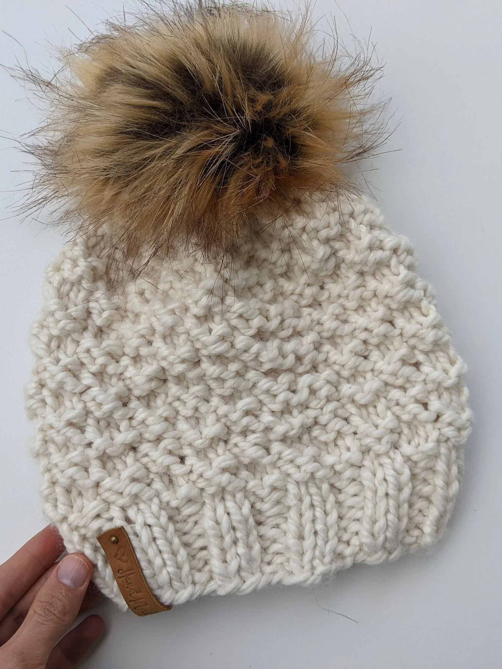 Frosty Chunky Hat Knitting Pattern product image (4)
