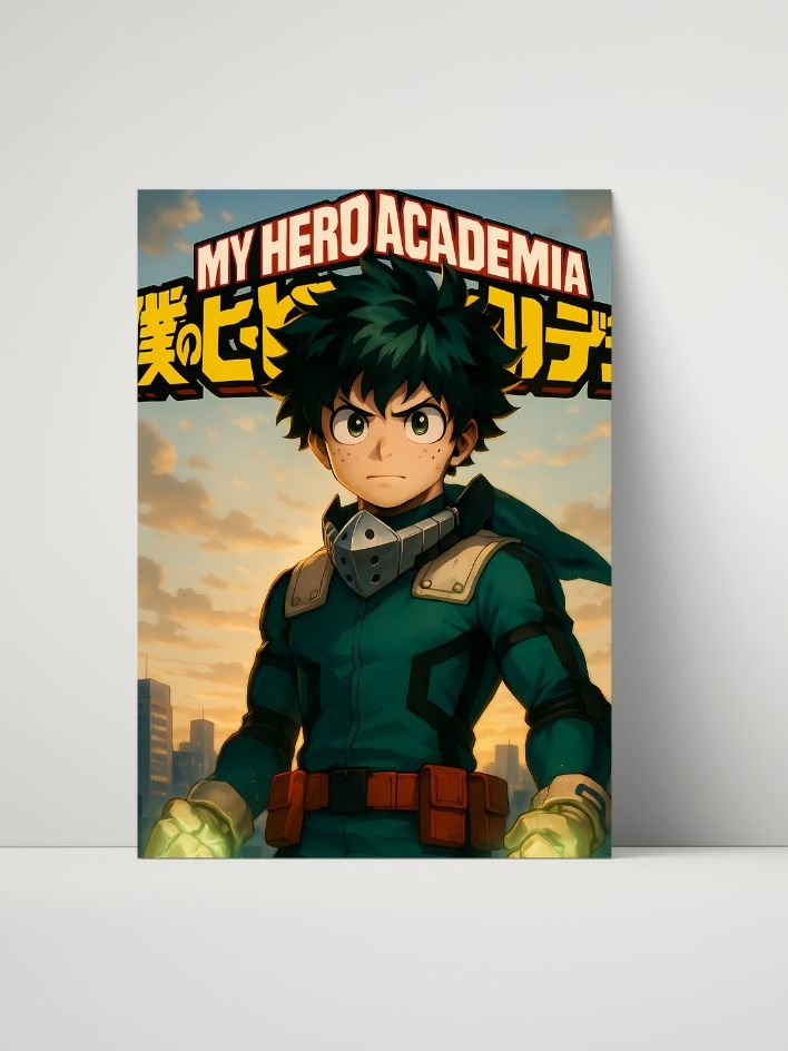 My Hero Academia – Izuku Midoriya Rising Resolve – 8x10 Metal Print product image (1)