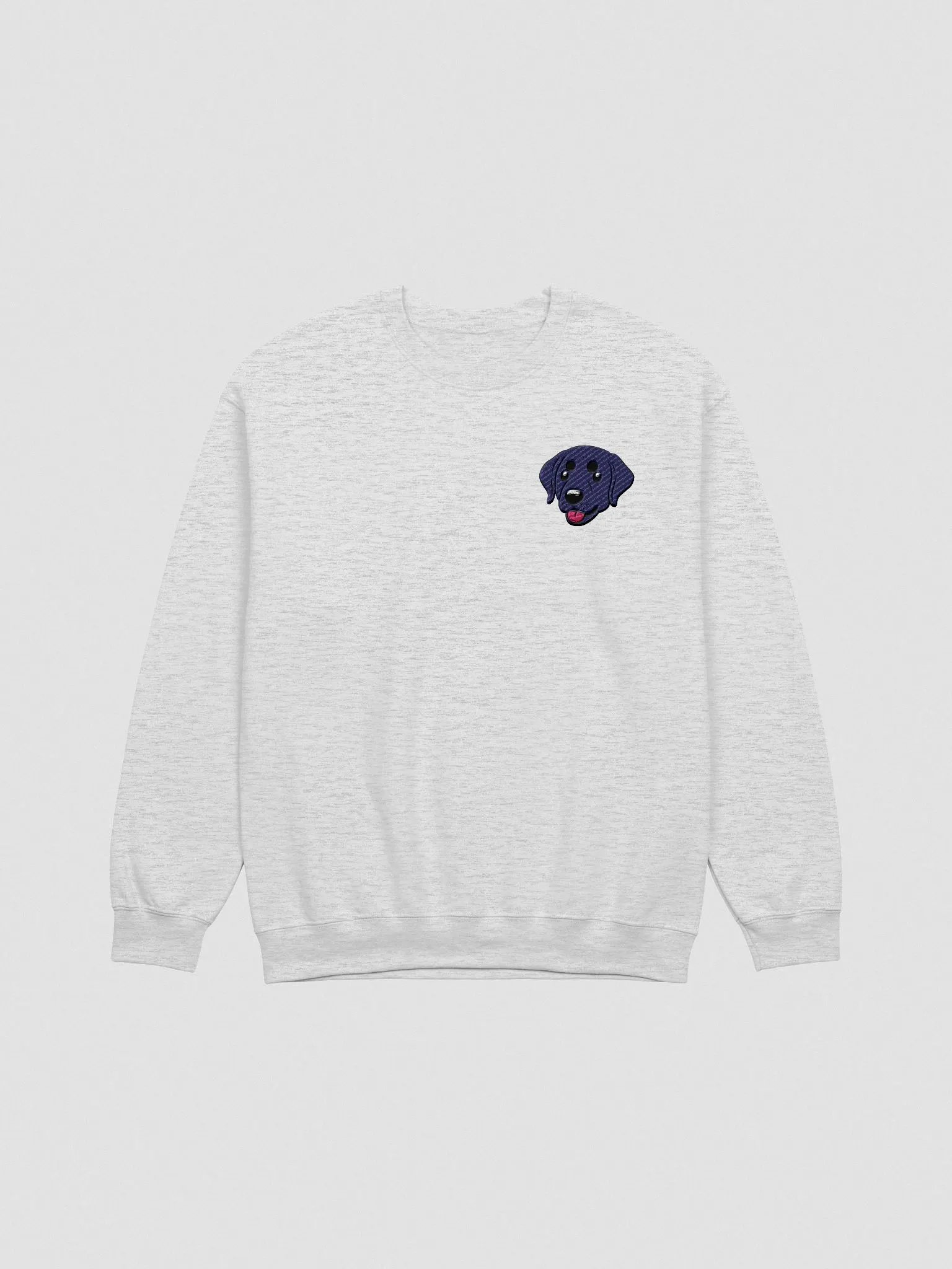 Happy Black Labrador Retrievers Pup Embroidered Crewneck Sweatshirt product image (3)