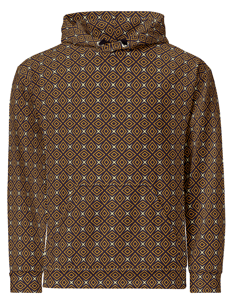 Diamond Dunes Geometric Allover Print Hoodie for Men and Women product image (2)