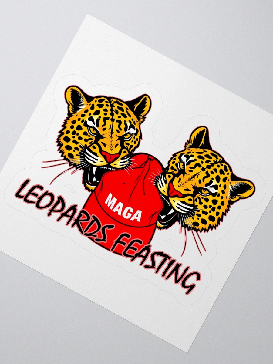 Leopards Feasting On MAGA - Sticker product image (4)