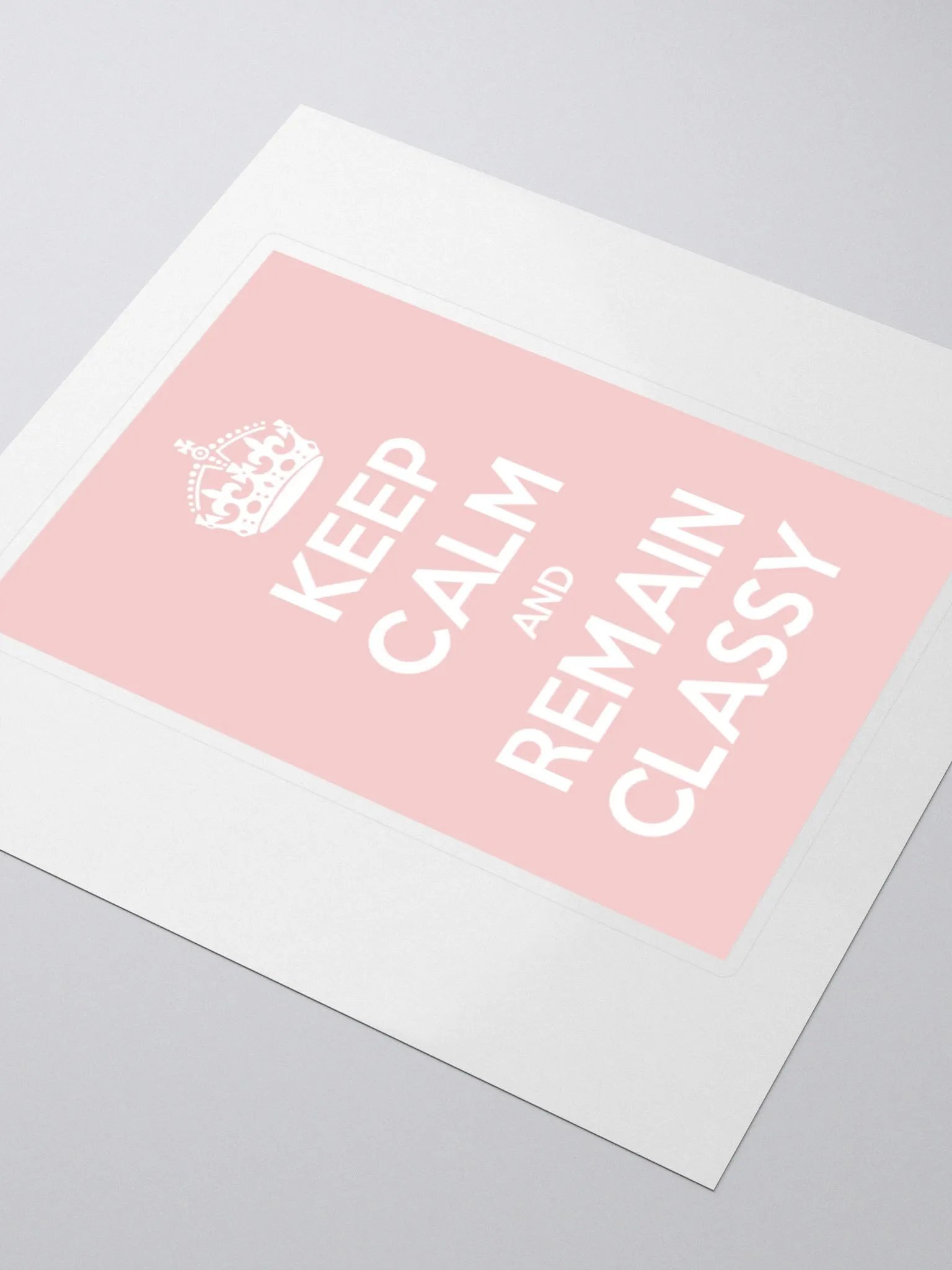 Keep Calm Sticker in Pink product image (9)