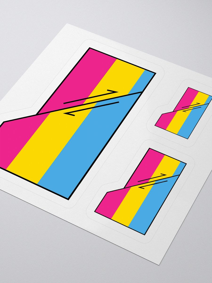 Faulted Pride Flags- Pan Sticker product image (3)