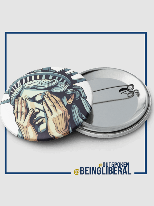 Democratic Political Smorgasbord Pack 4 Buttons Pins - Being Liberal product image (2)