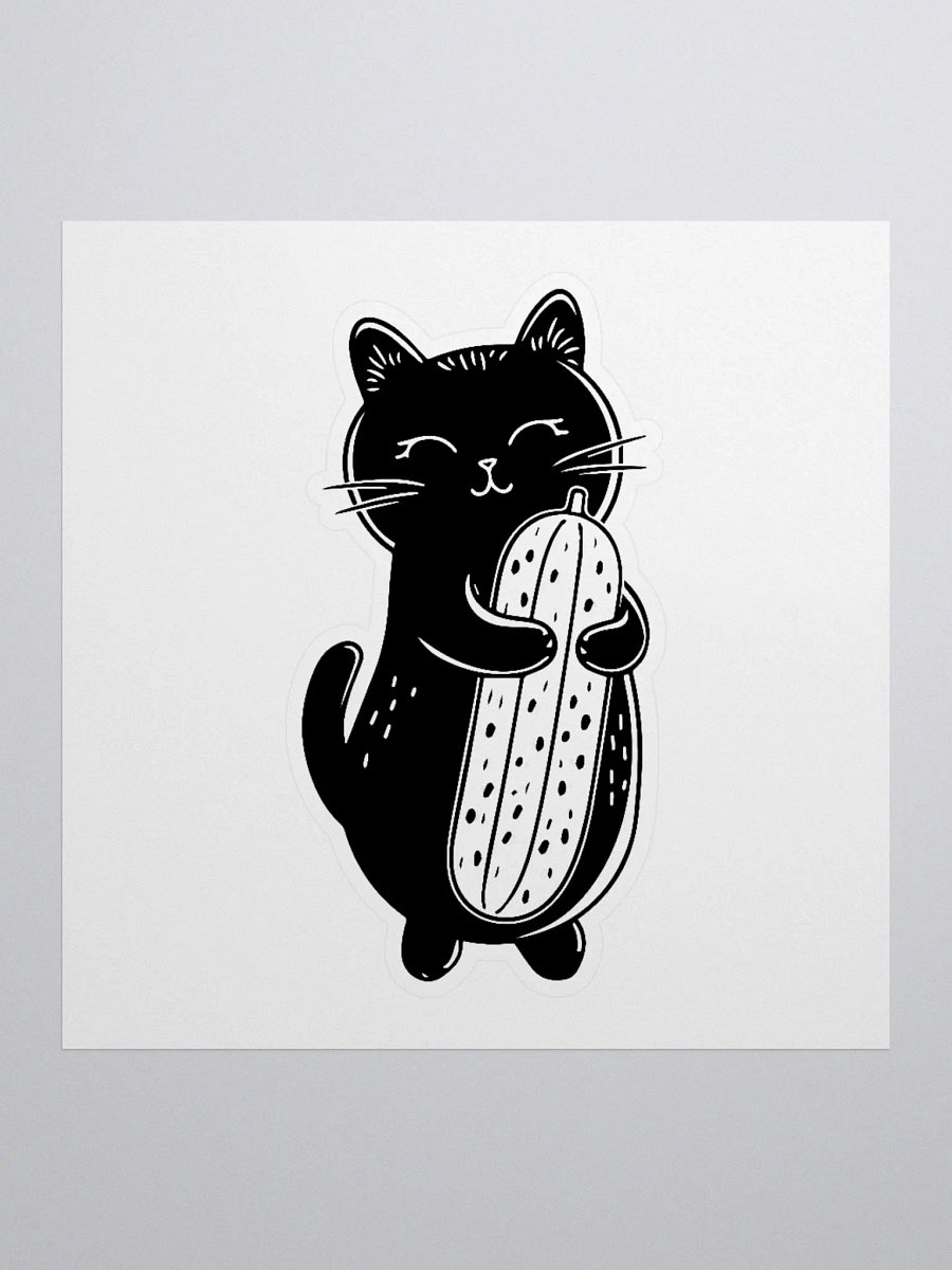 Pickle Hugs Cat Sticker product image (1)