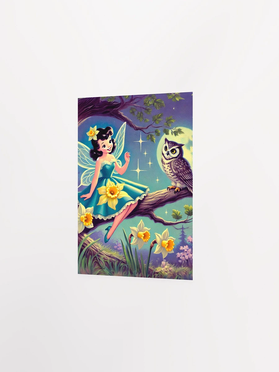 Daffodil Fairy and Owl Premium Matte Poster product image (11)