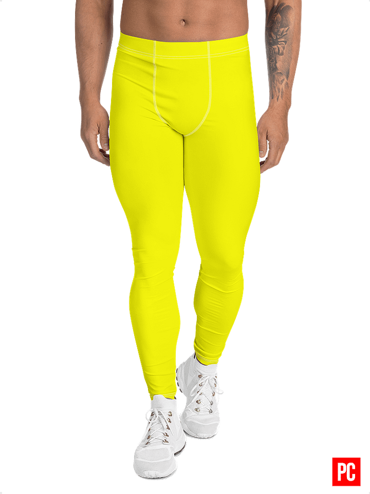 Men's Bright Yellow Leggings product image (1)