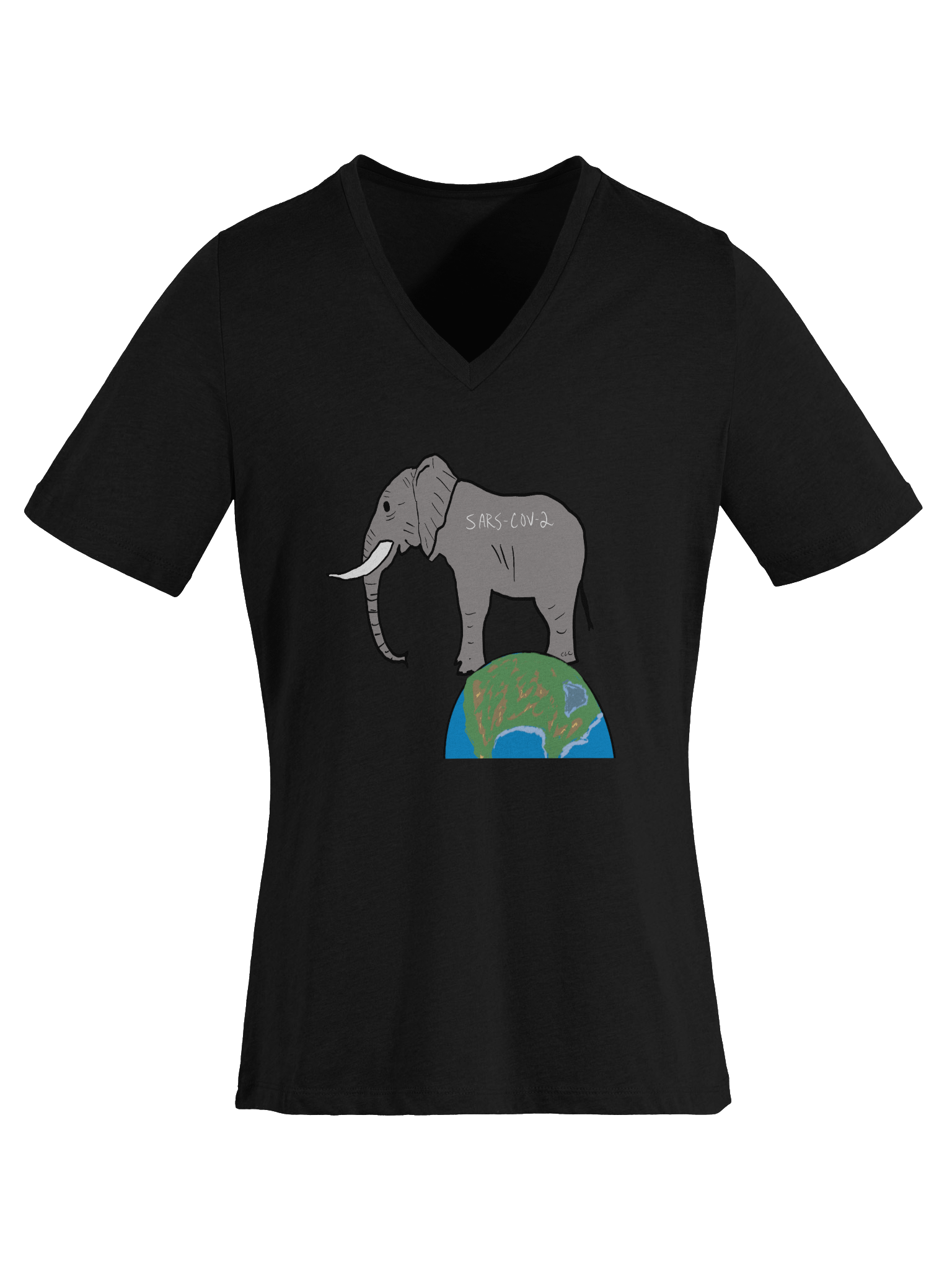 Elephant In The Room v-neck tee product image (40)