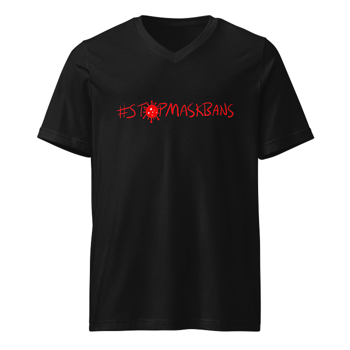 Stop Mask Bans V-Neck Tee product image (1)