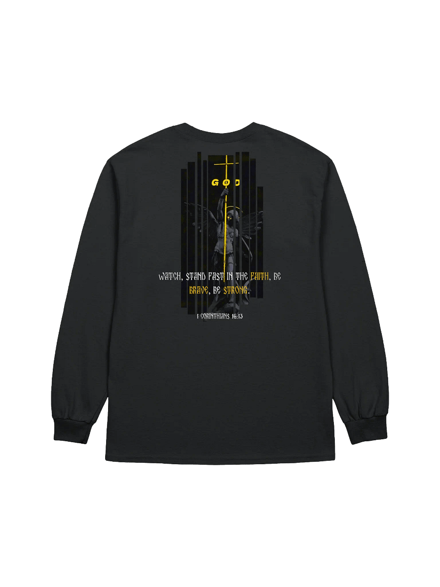 Christ On The Cross and Archangel Michael Long Sleeve Tee product image (8)