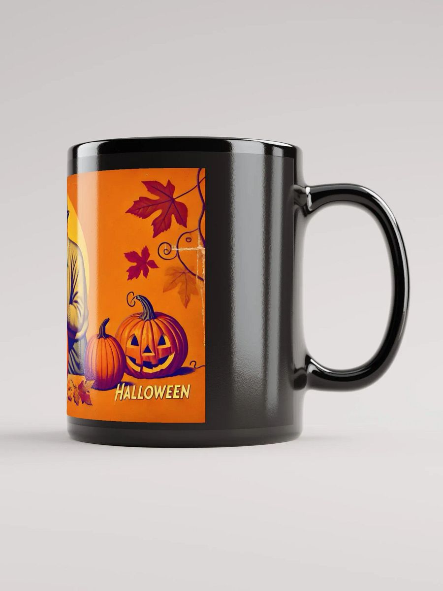 Vintage 1940s Halloween Pumpkin Carving Coffee Mug product image (2)