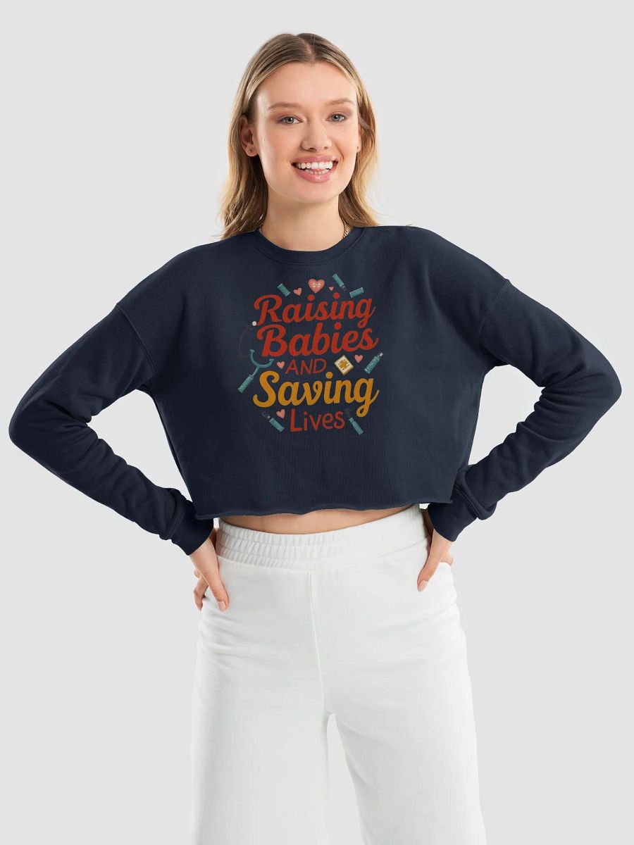 Healthcare Heroine Fleece Crop Sweatshirt product image (34)