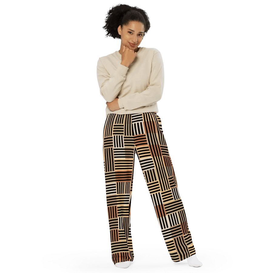 BUIII Minimalism: Warm Ember Wide-Leg Pants product image (9)