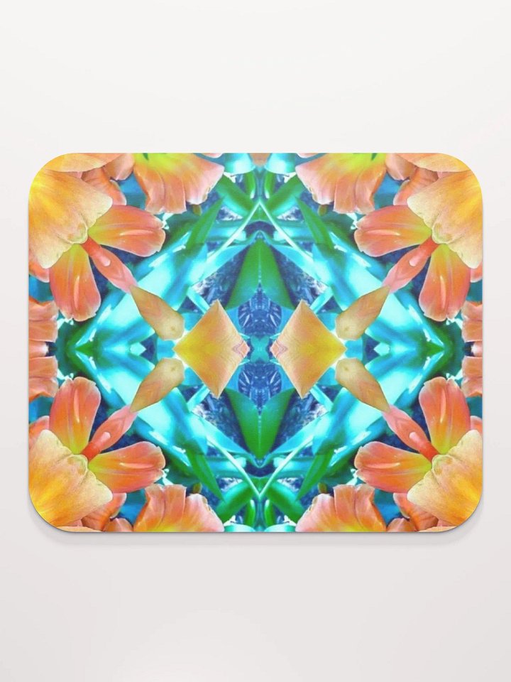 Floral Kaleidoscope Mouse Pad product image (2)