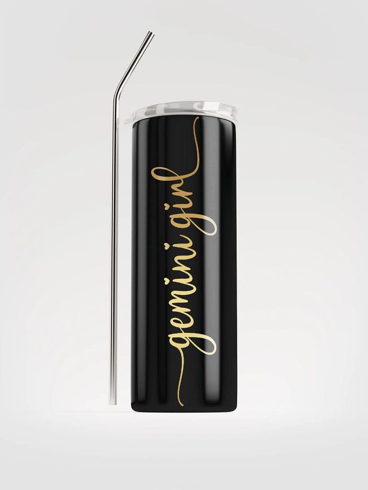 Gemini Zodiac Stainless Steel Tumbler - Embrace Your Inner Gemini Girl in Gold product image (1)