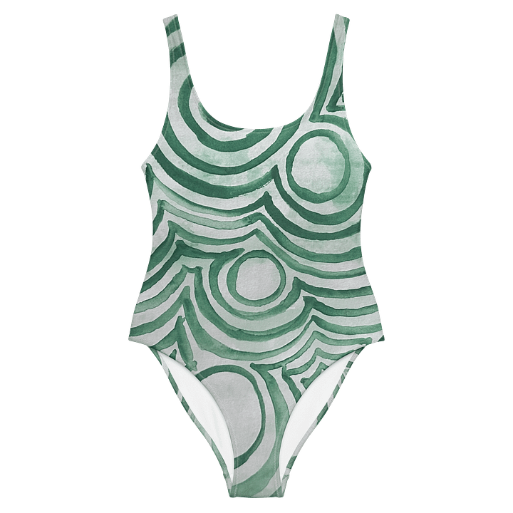 "Green Swirl" One Piece Swimsuit product image (2)