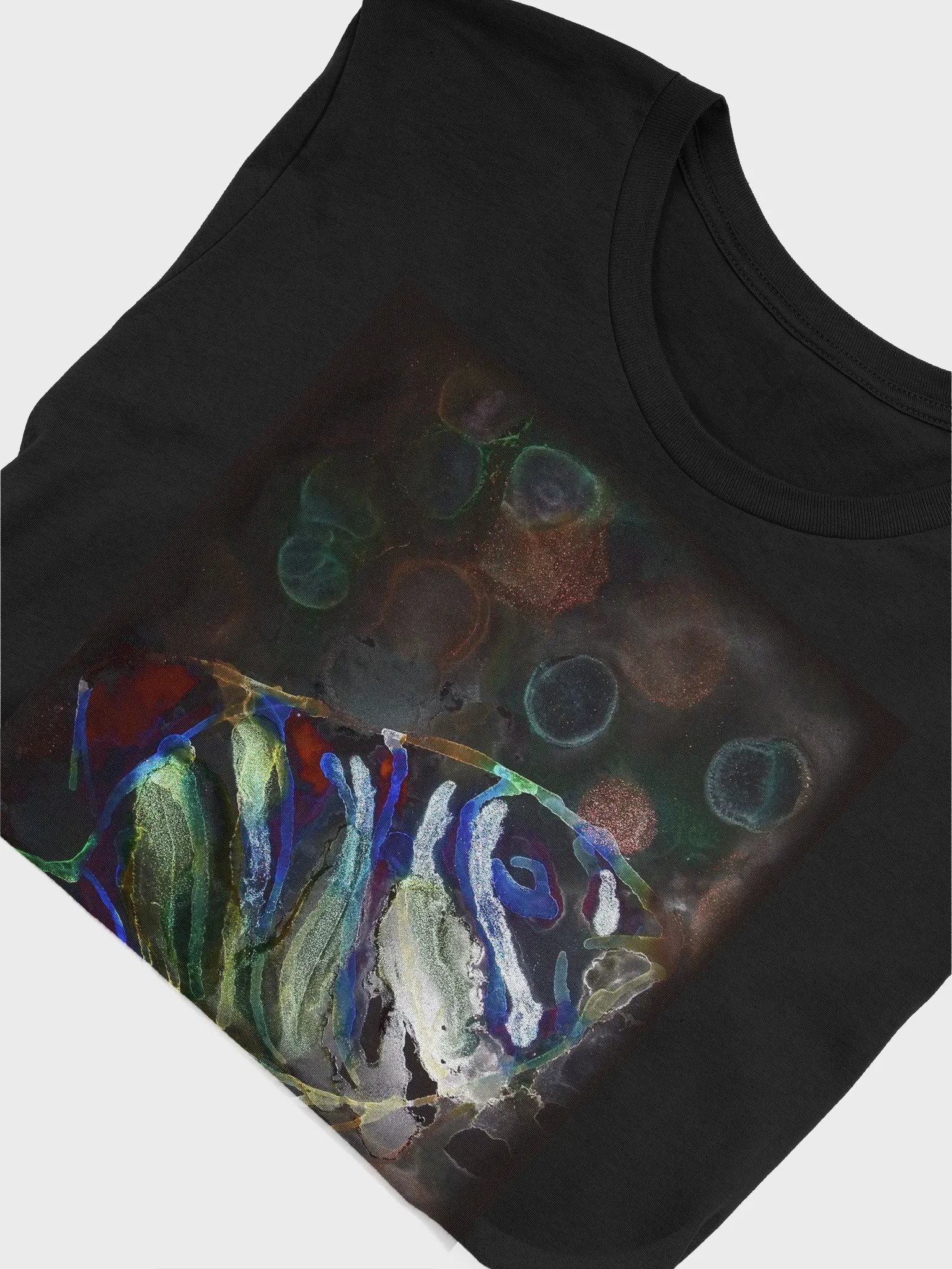 "Ink Depths: Midnight Fish Tee" "Abyssal Flow" (Traditionally Female Anatomy ) product image (5)